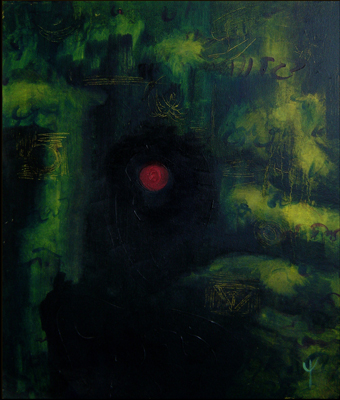Green heart by Spiritual Artist Tarun Cherian