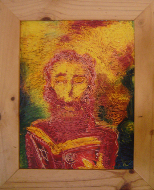 Man reads Book, Light Reads Man. by Spiritual Artist Tarun Cherian