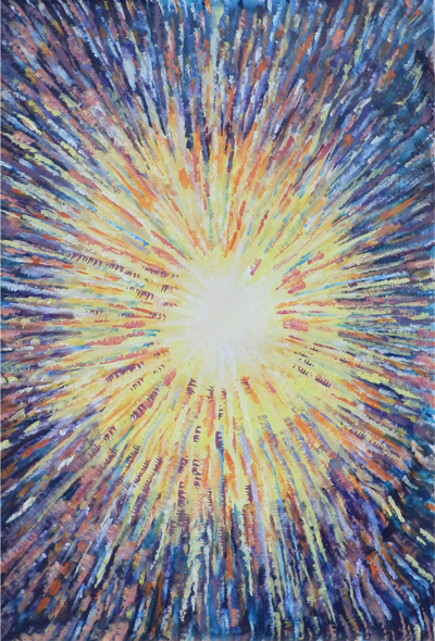 Monet's Sun by Spiritual Artist Tarun Cherian