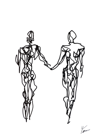 Holding Hands by Spiritual Artist Tarun Cherian