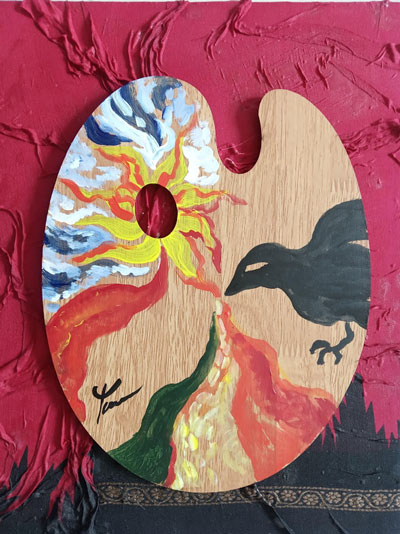 Van Gogh's eye pecked by crows by Spiritual artist Tarun Cherian